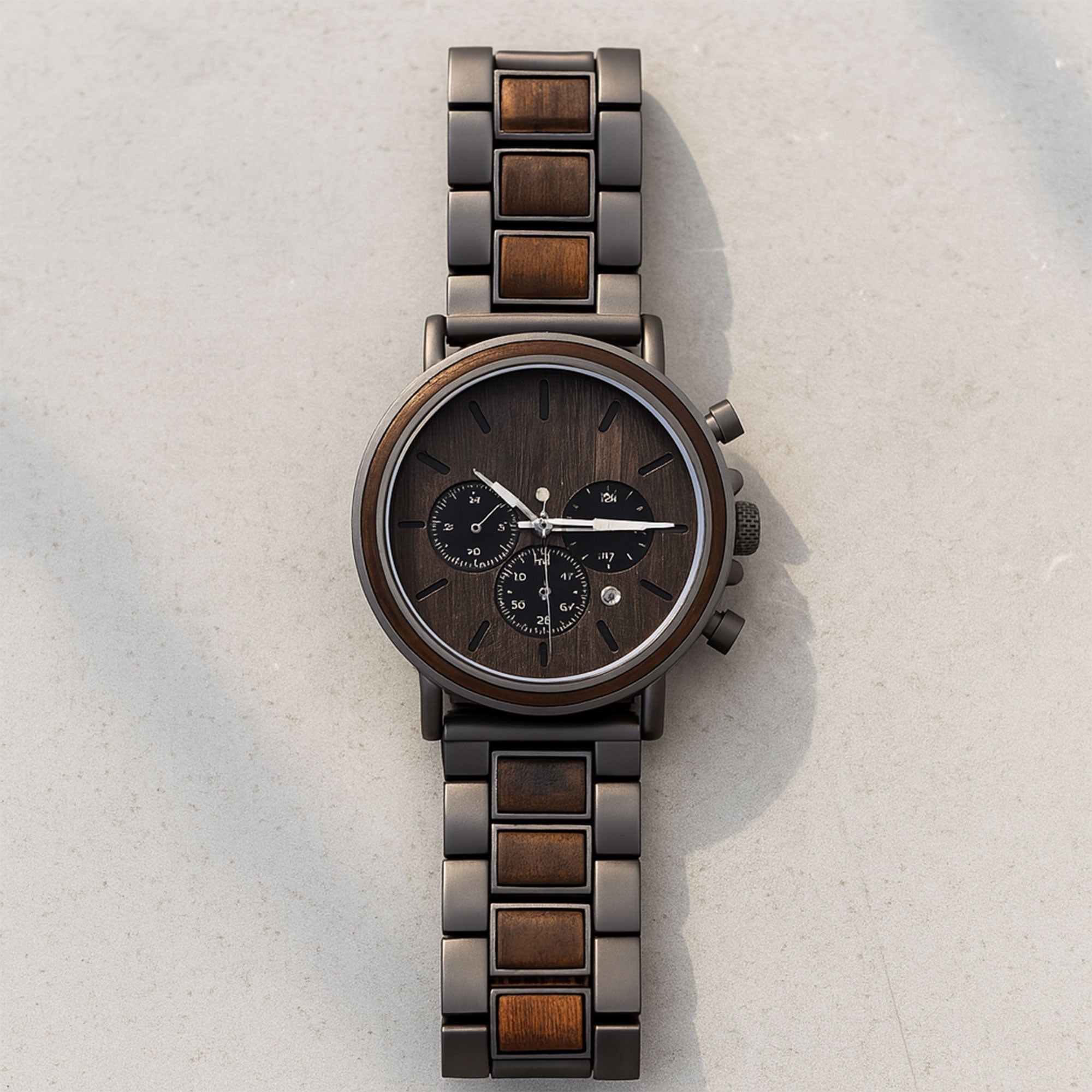 Personalized Engraved Wooden Watch Retirement Gift for Dad