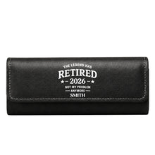 Load image into Gallery viewer, Personalized Leather Eyeglass Case Custom Name Gift for Dad
