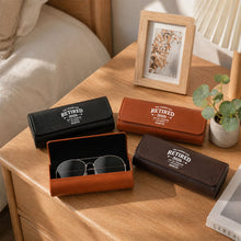 Load image into Gallery viewer, Personalized Leather Eyeglass Case Custom Name Gift for Dad
