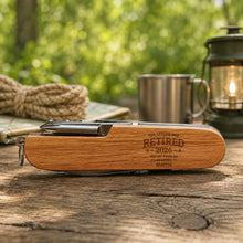 Load image into Gallery viewer, Personalized Wooden Multi Tool with Custom Name for Dad
