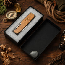 Load image into Gallery viewer, Personalized Wooden Multi Tool with Custom Name for Dad
