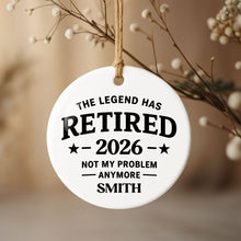 Load image into Gallery viewer, Personalized Ceramic Ornament Funny Retirement Gift for Dad
