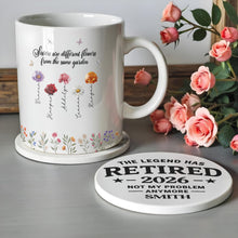 Load image into Gallery viewer, Personalized Ceramic Coaster Funny Retirement Gift for Dad
