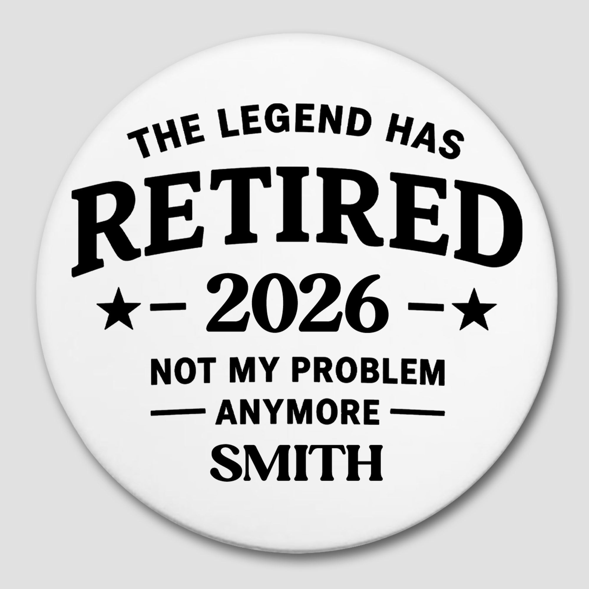 Personalized Ceramic Coaster Funny Retirement Gift for Dad