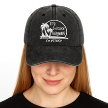 Load image into Gallery viewer, Personalized Washed Denim Cap Custom Name Gift for Retirees
