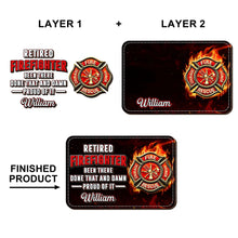 Load image into Gallery viewer, Personalized Car Visor Clip Retired Firefighter Gift Idea
