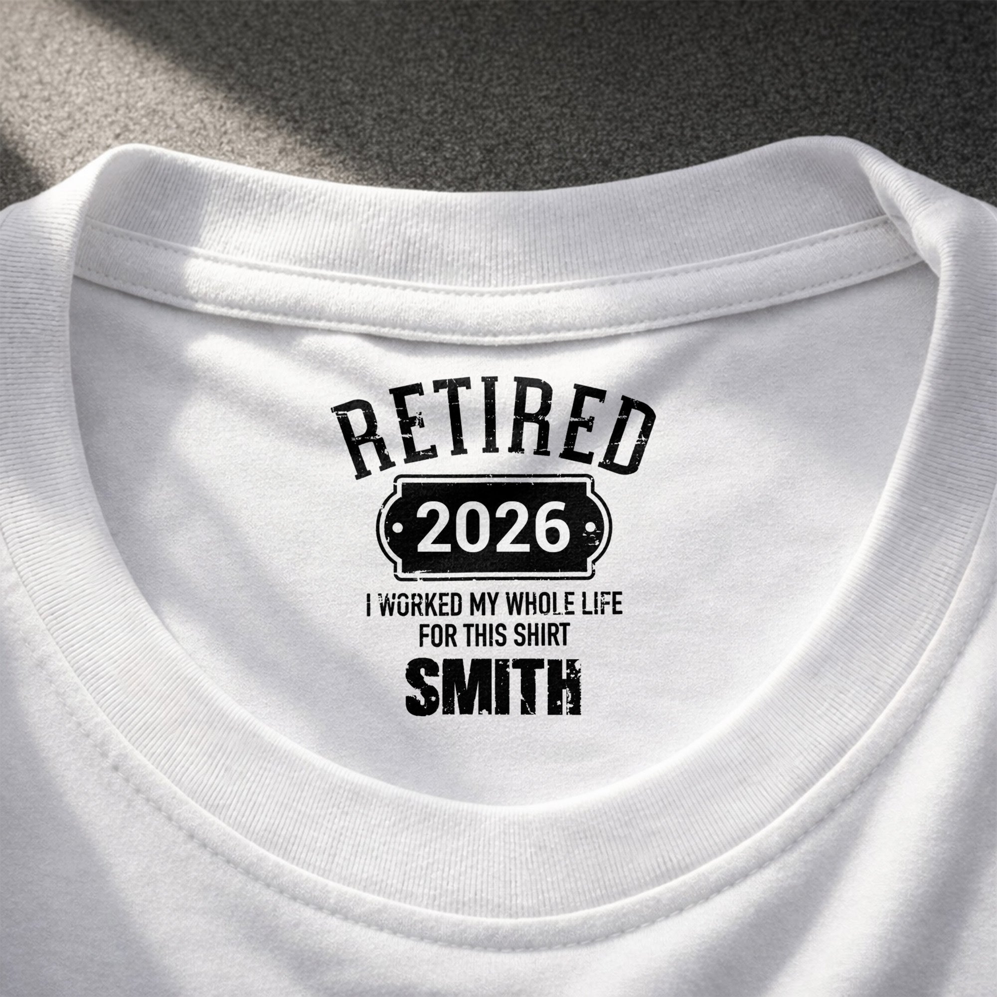 Personalized Retirement T-Shirt Custom Year Gift for Dad