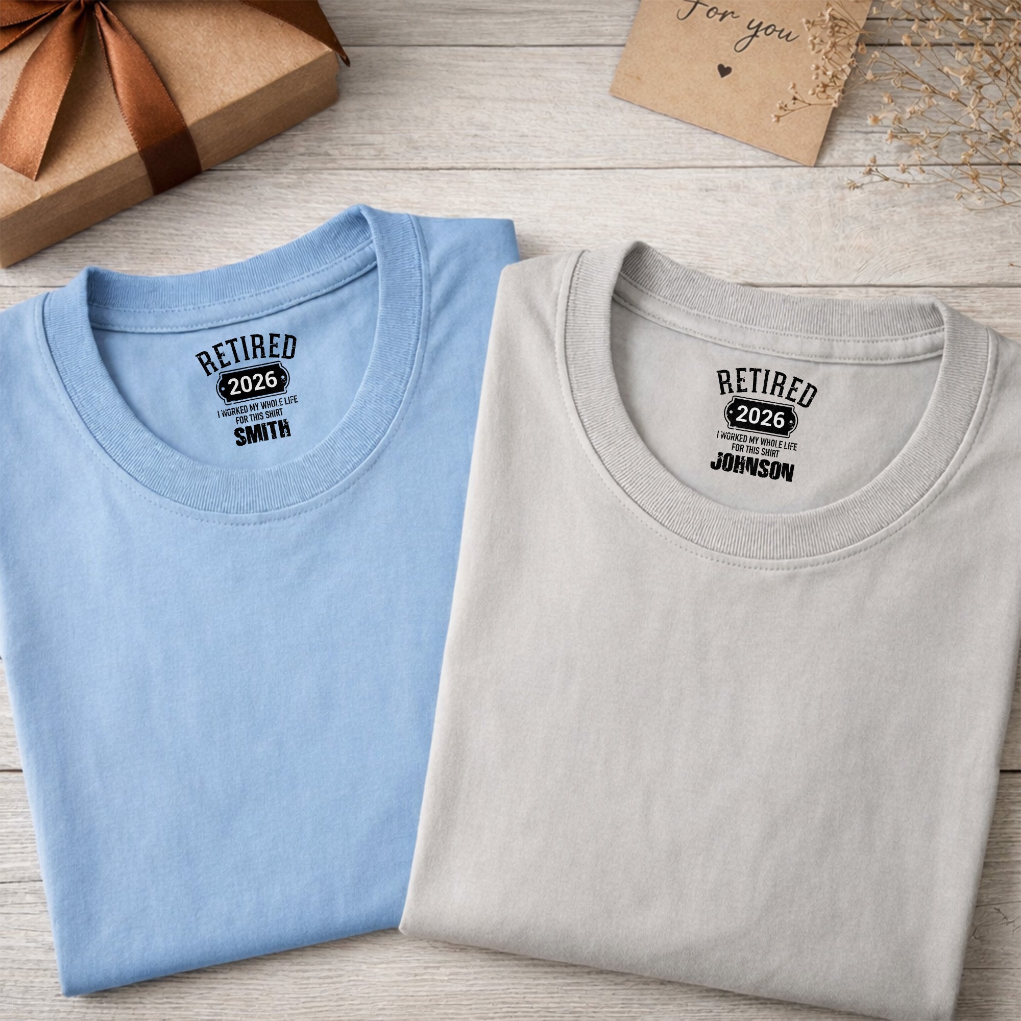 Personalized Retirement T-Shirt Custom Year Gift for Dad