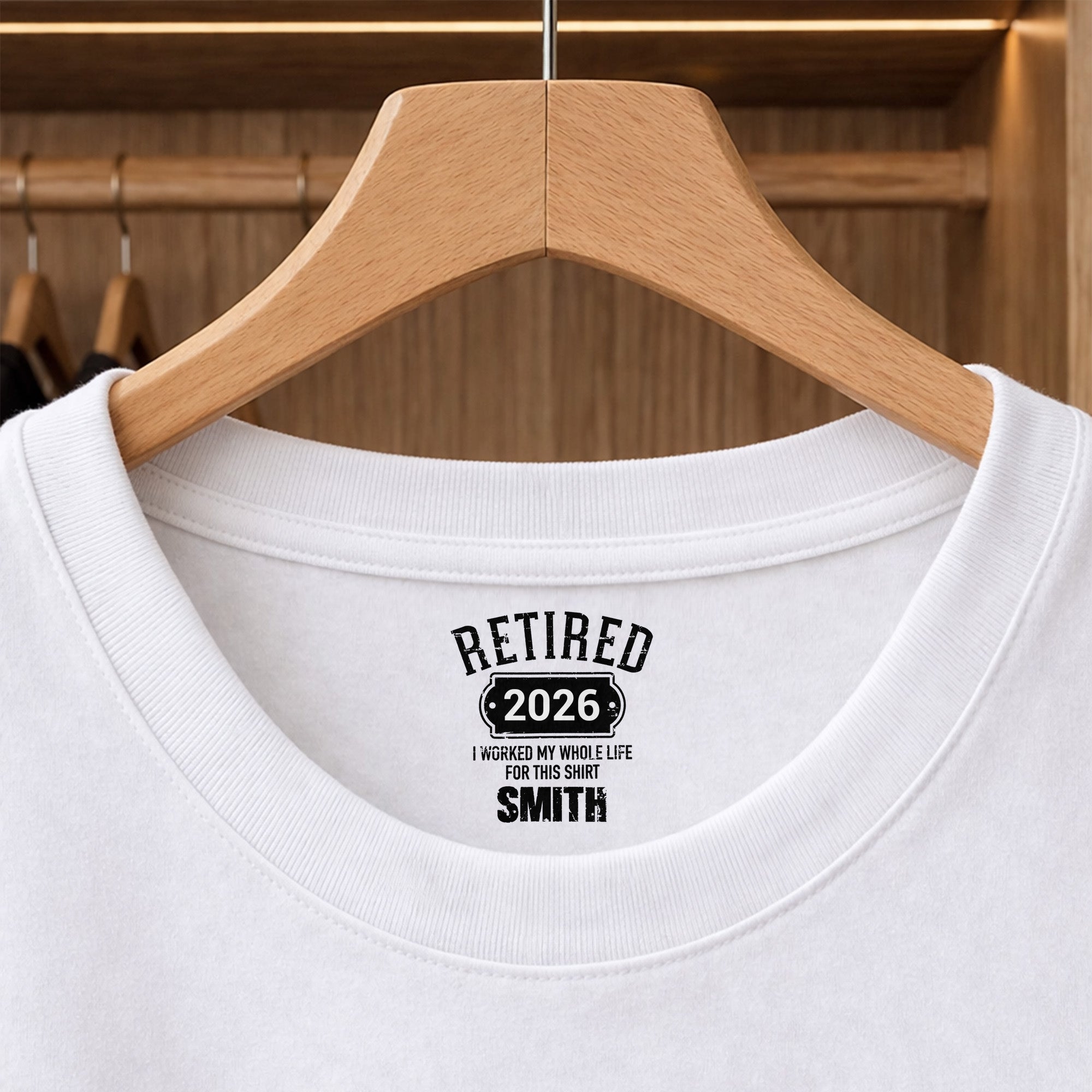 Personalized Retirement T-Shirt Custom Year Gift for Dad