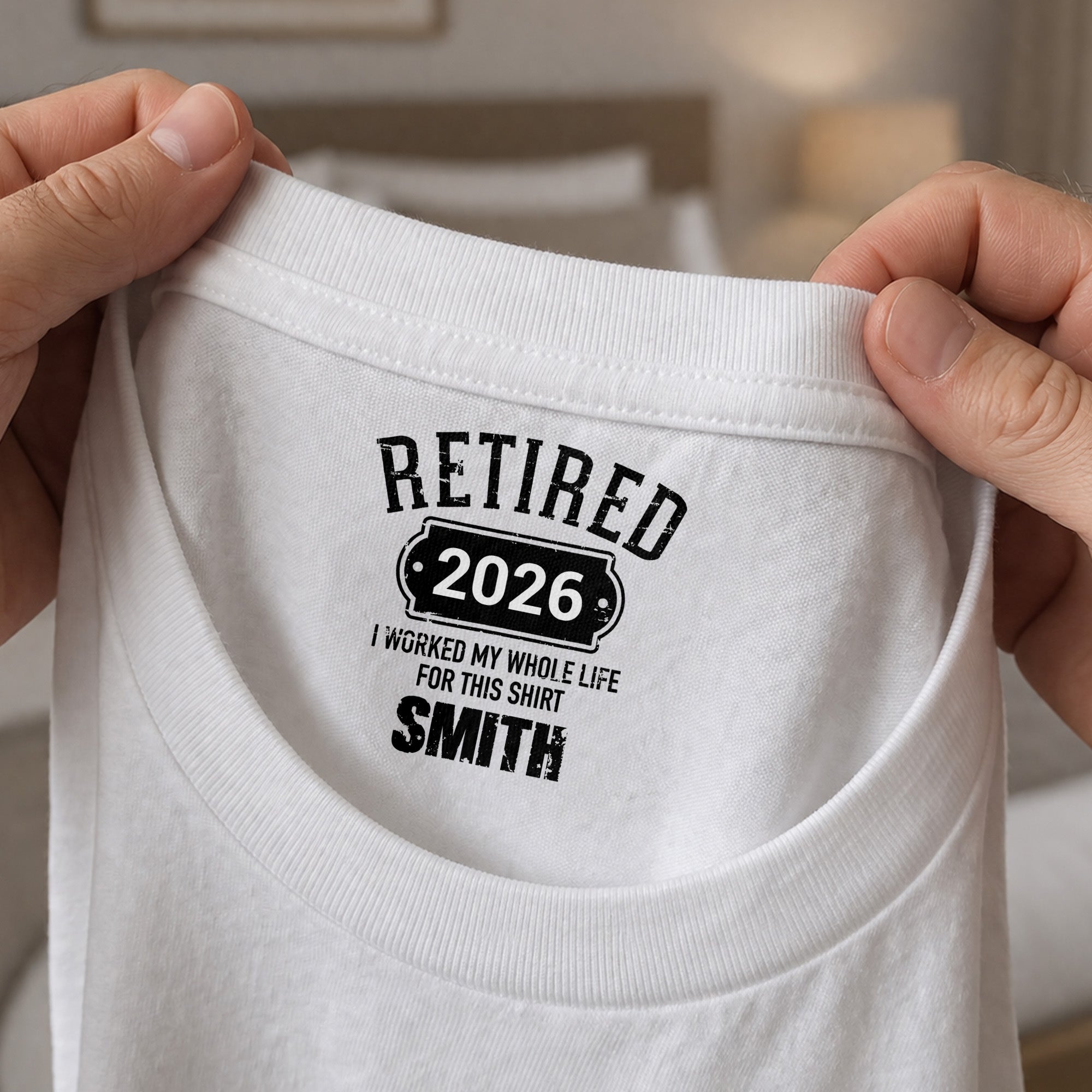 Personalized Retirement T-Shirt Custom Year Gift for Dad