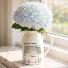 Load image into Gallery viewer, Personalized Ceramic Flower Vase Custom Name Birth Month Flowers Gift for Retirement
