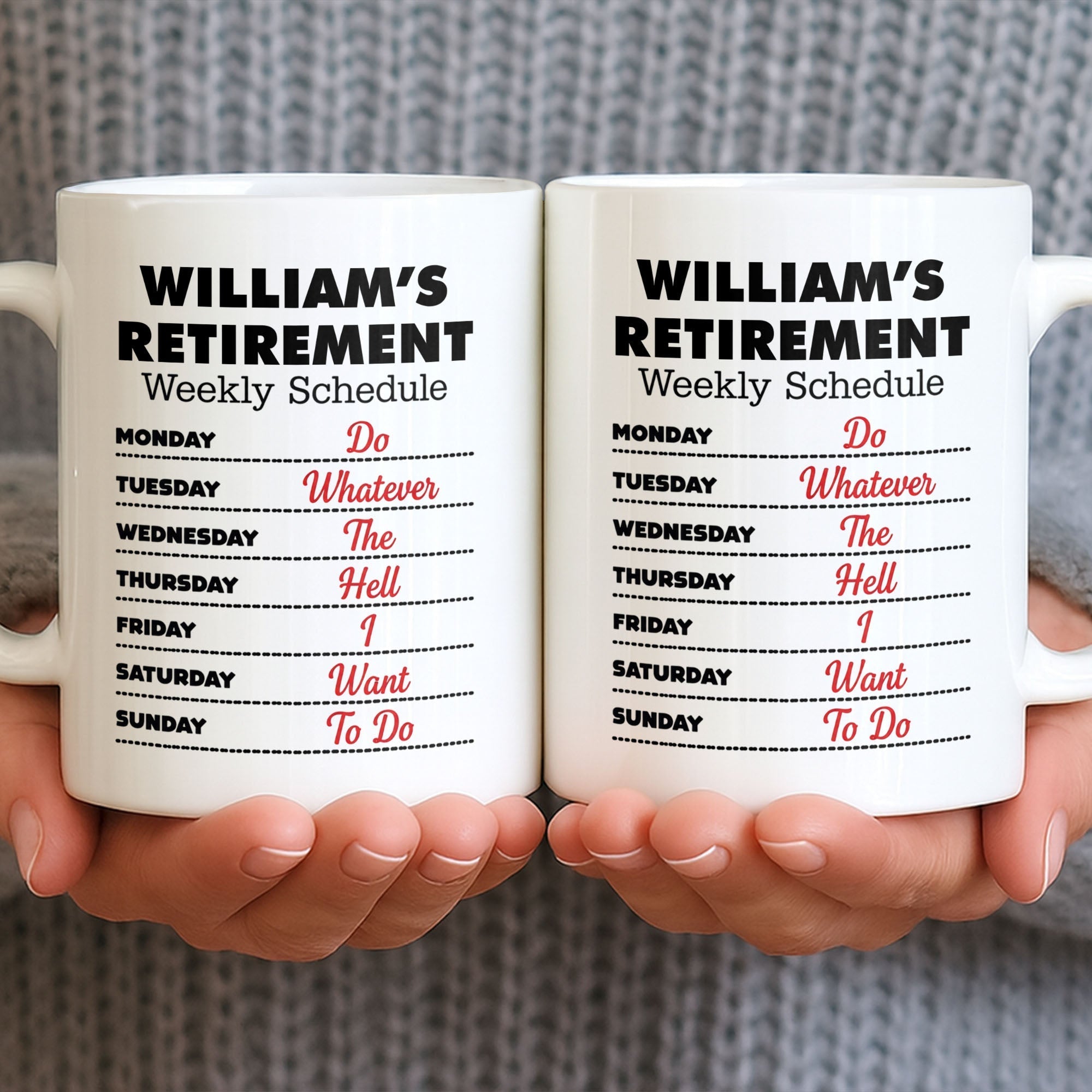 Funny Retirement Coffee Mug Custom Name Gift for Dad