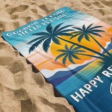 Load image into Gallery viewer, Personalized Beach Towel Custom Name Retirement Gift for Dad
