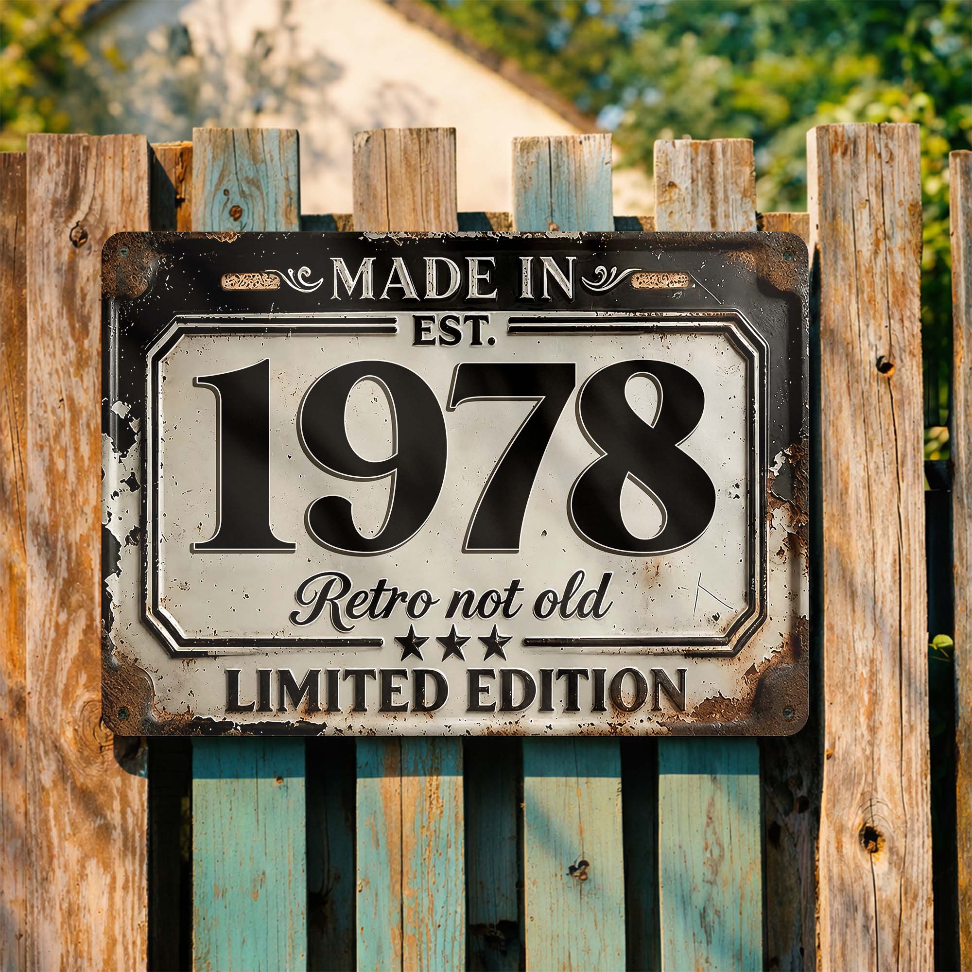Personalized Limited Edition Metal Sign Custom Year Gift for Dad