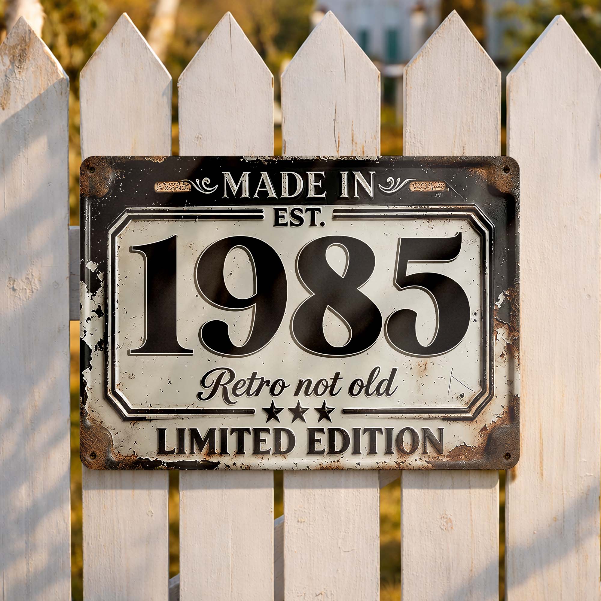 Personalized Limited Edition Metal Sign Custom Year Gift for Dad