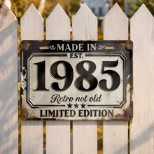 Load image into Gallery viewer, Personalized Limited Edition Metal Sign Custom Year Gift for Dad
