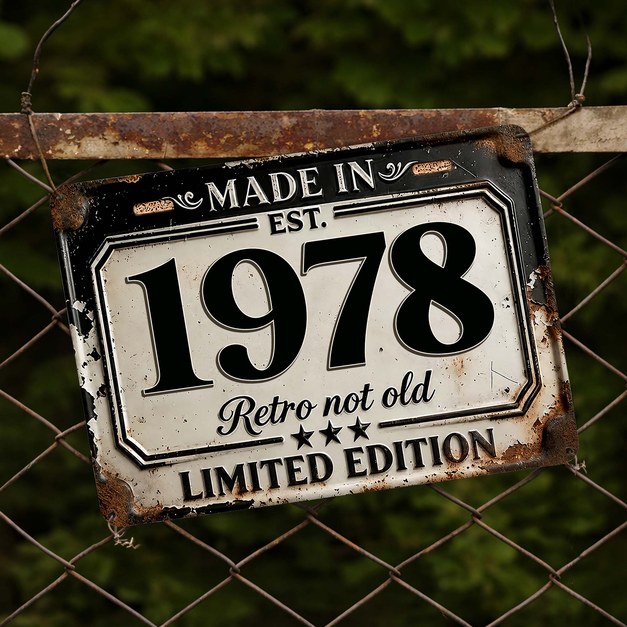 Personalized Limited Edition Metal Sign Custom Year Gift for Dad