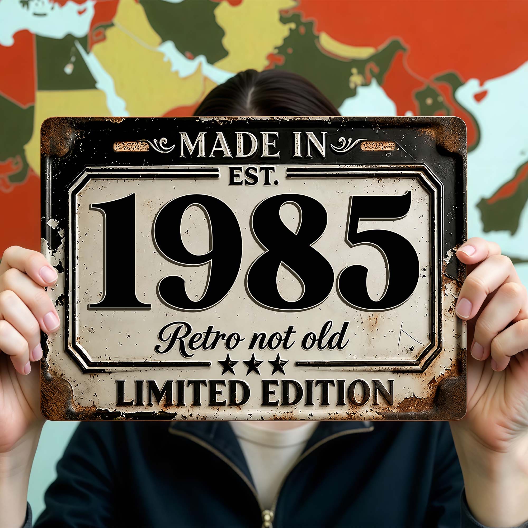 Personalized Limited Edition Metal Sign Custom Year Gift for Dad