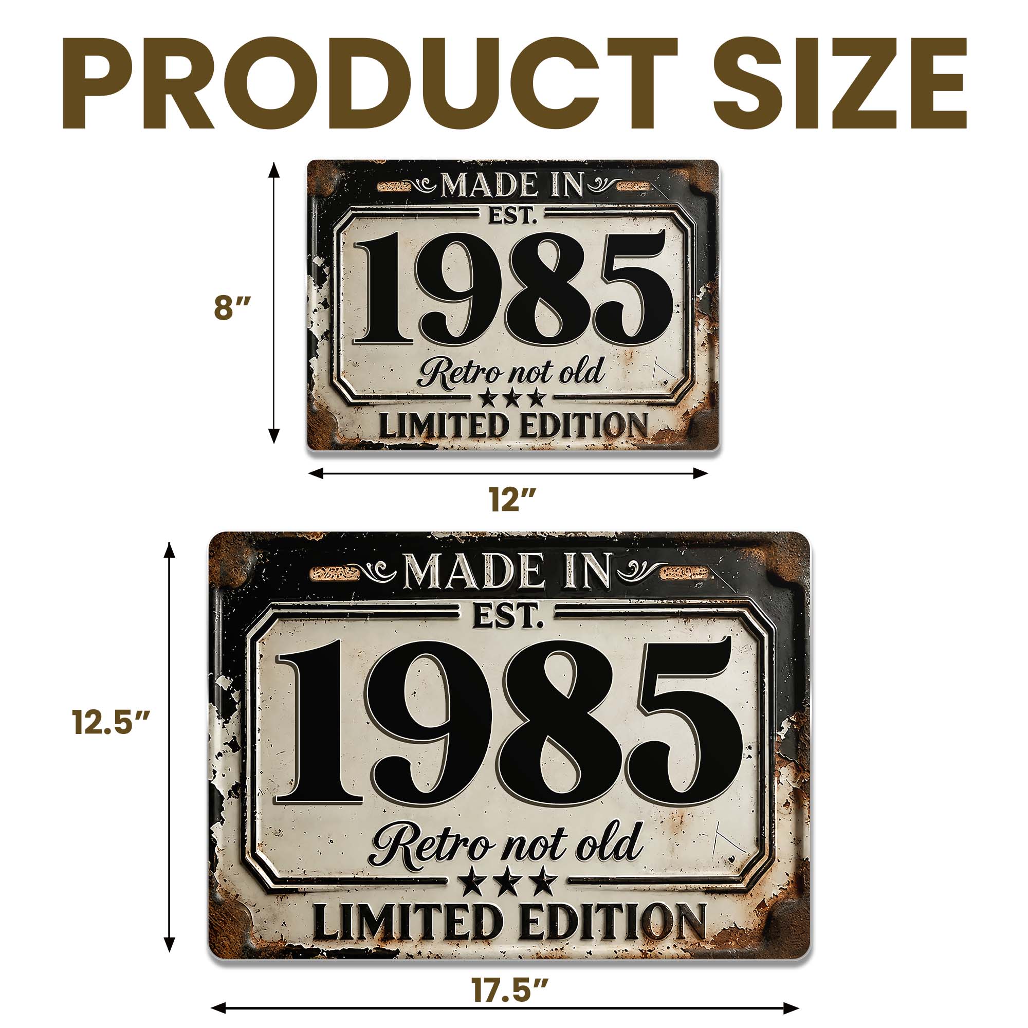 Personalized Limited Edition Metal Sign Custom Year Gift for Dad