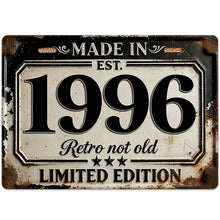 Load image into Gallery viewer, Personalized Limited Edition Metal Sign Custom Year Gift for Dad
