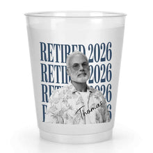 Load image into Gallery viewer, Personalized Frosted Cups Custom Name Photo Retirement Gift
