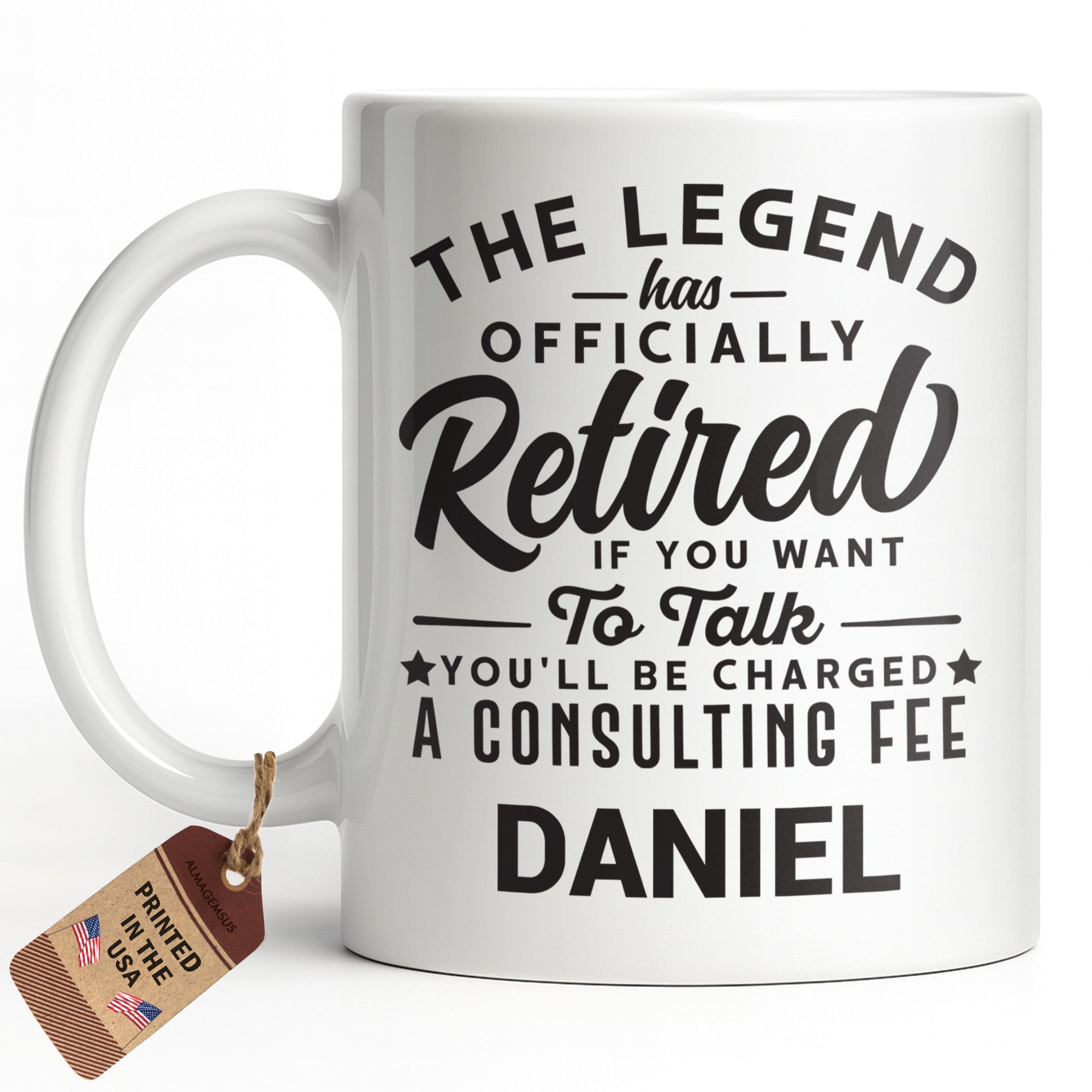 Personalized Funny Retirement Coffee Mug Custom Gift for Dad
