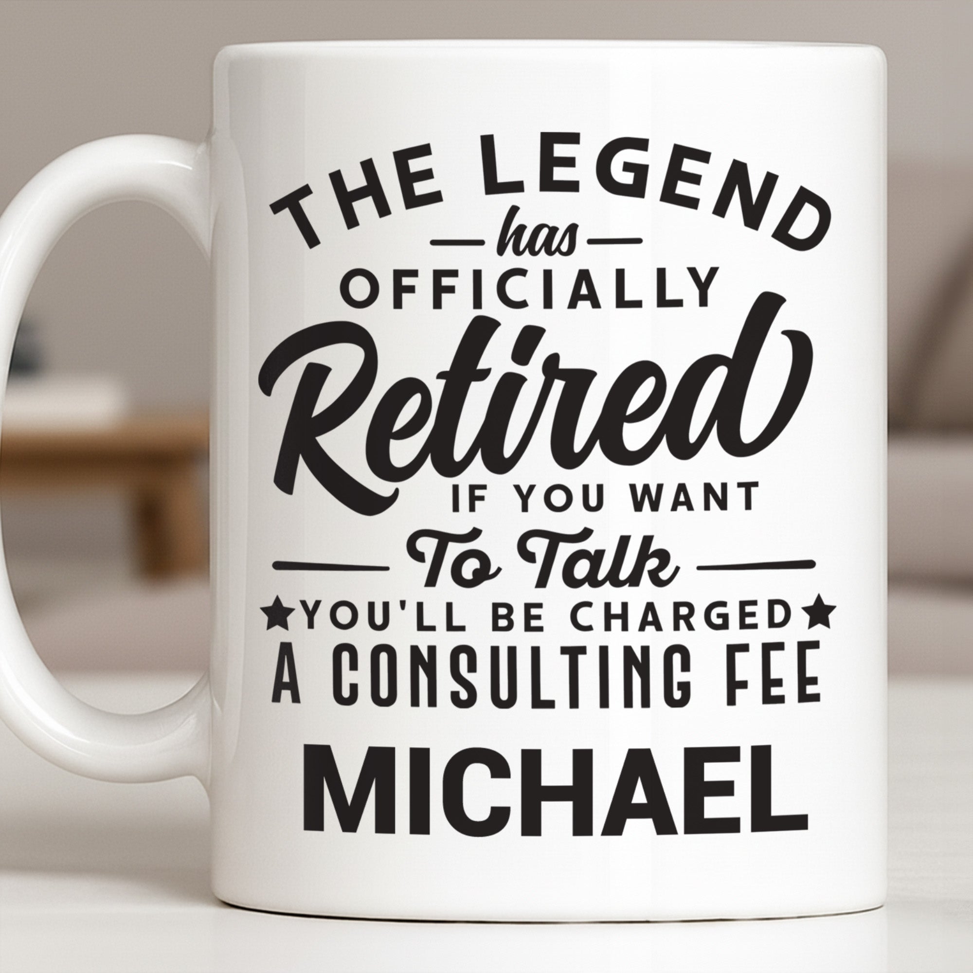 Personalized Funny Retirement Coffee Mug Custom Gift for Dad