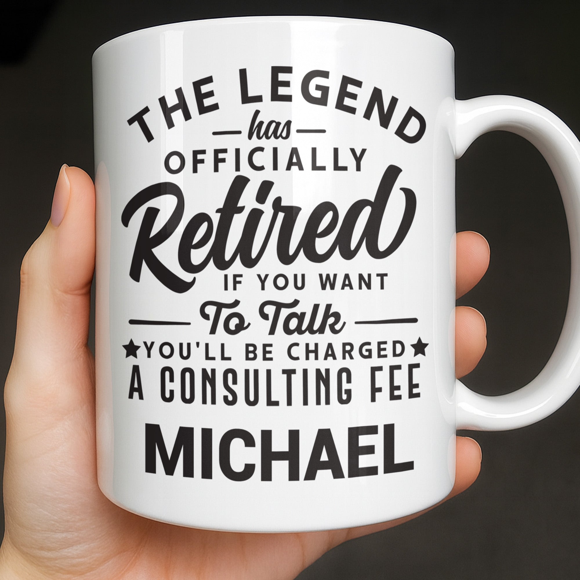 Personalized Funny Retirement Coffee Mug Custom Gift for Dad