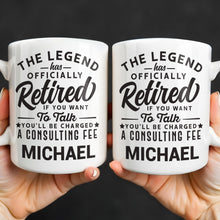 Load image into Gallery viewer, Personalized Funny Retirement Coffee Mug Custom Gift for Dad
