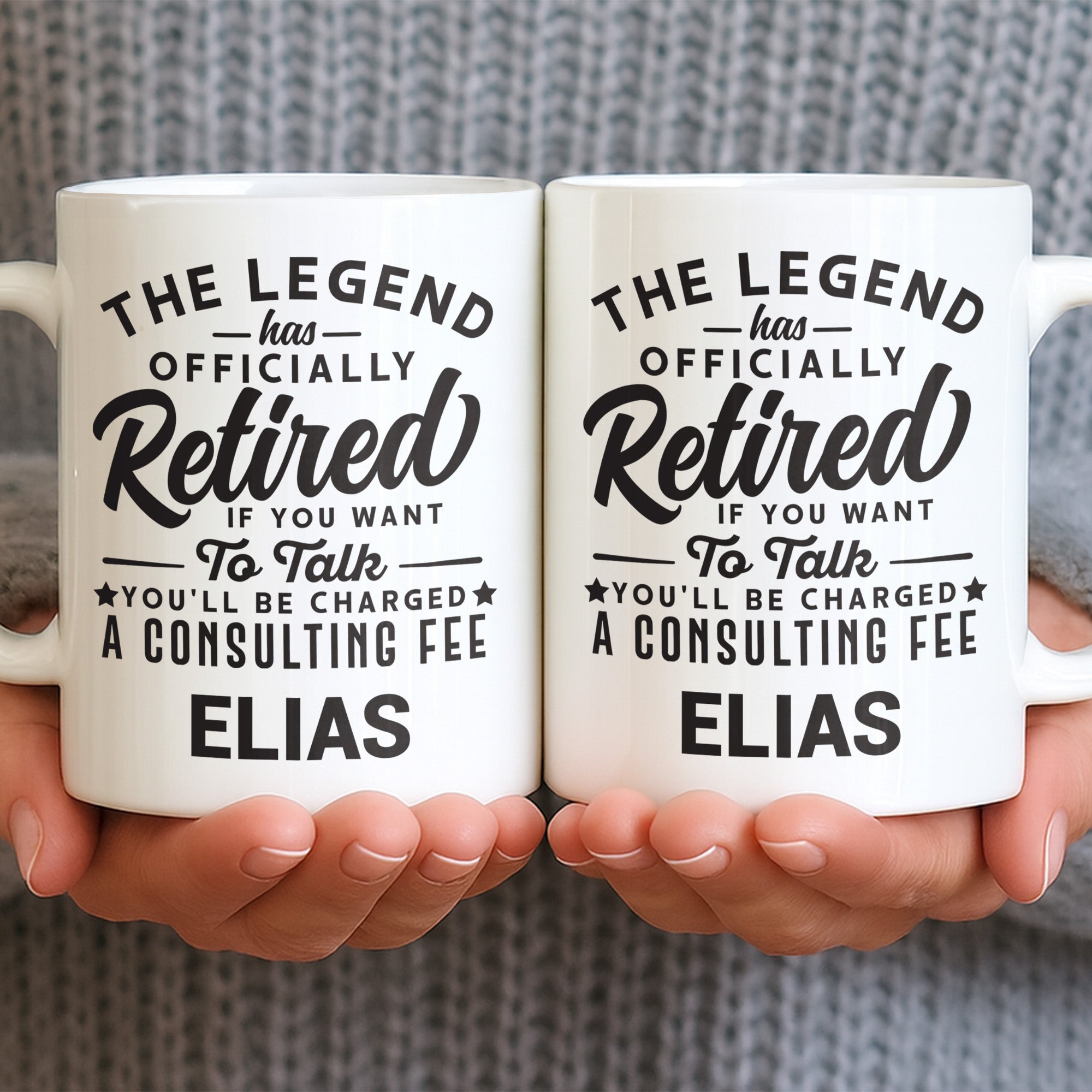 Personalized Funny Retirement Coffee Mug Custom Gift for Dad