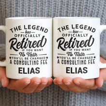 Load image into Gallery viewer, Personalized Funny Retirement Coffee Mug Custom Gift for Dad
