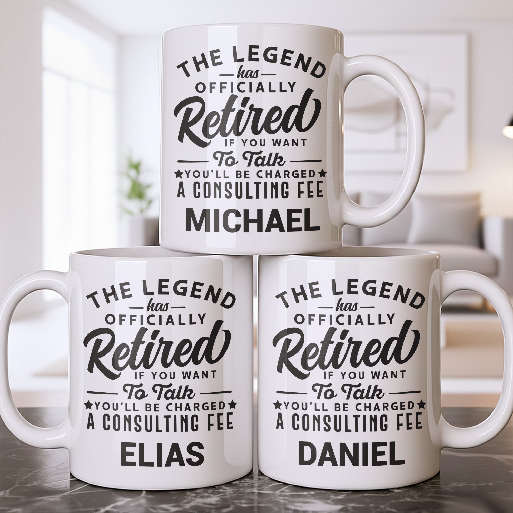 Personalized Funny Retirement Coffee Mug Custom Gift for Dad