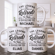 Load image into Gallery viewer, Personalized Funny Retirement Coffee Mug Custom Gift for Dad
