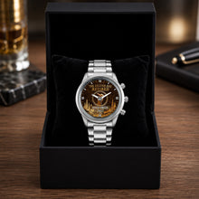 Load image into Gallery viewer, Personalized Custom Men's Watch with Cigar Design Gift for Dad
