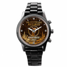 Load image into Gallery viewer, Personalized Custom Men's Watch with Cigar Design Gift for Dad
