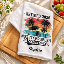 Load image into Gallery viewer, Personalized Funny Kitchen Towel Retirement Gift for Her
