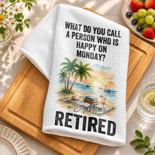 Load image into Gallery viewer, Funny Personalized Kitchen Towel Gift for Retirement - Custom Design
