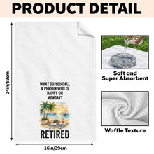 Load image into Gallery viewer, Funny Personalized Kitchen Towel Gift for Retirement - Custom Design
