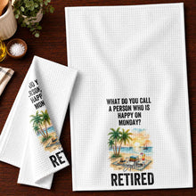 Load image into Gallery viewer, Funny Personalized Kitchen Towel Gift for Retirement - Custom Design
