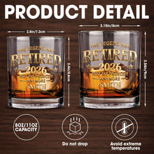 Load image into Gallery viewer, Personalized Custom Whiskey Glass Gift for Retirement or Dad

