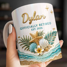 Load image into Gallery viewer, Personalized Coffee Mug Officially Retired Gift for Dad
