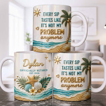 Load image into Gallery viewer, Personalized Coffee Mug Officially Retired Gift for Dad
