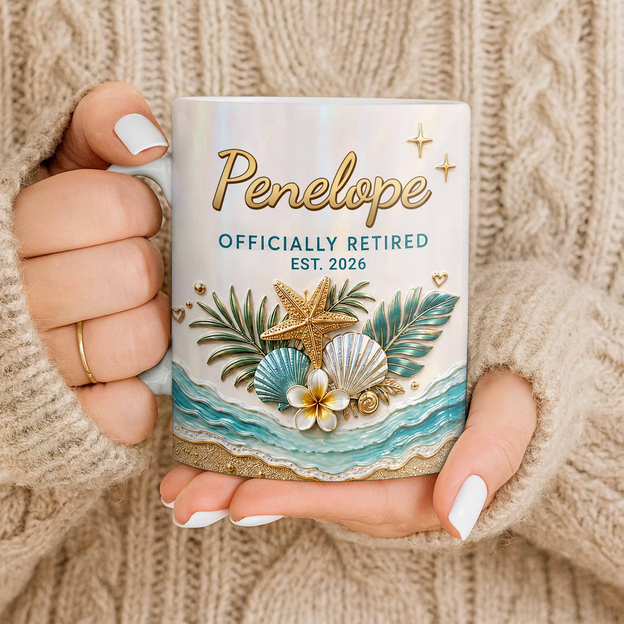 Personalized Coffee Mug Officially Retired Gift for Dad