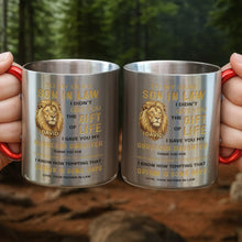 Load image into Gallery viewer, Personalized Stainless Steel Carabiner Mug Gift for Son-in-Law
