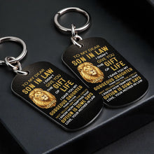 Load image into Gallery viewer, Personalized Stainless Steel Keychain Unique Gift for Son-in-Law

