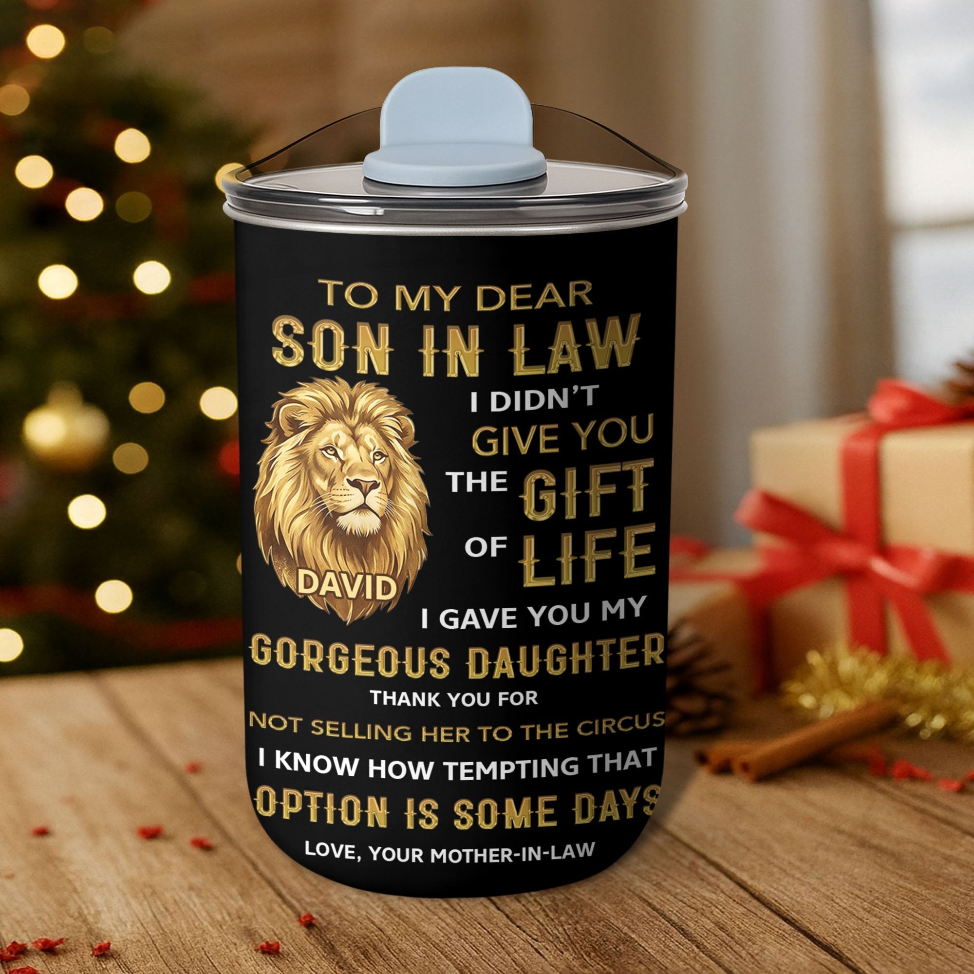 Personalized 10oz Tumbler Custom Gift for Son-in-Law