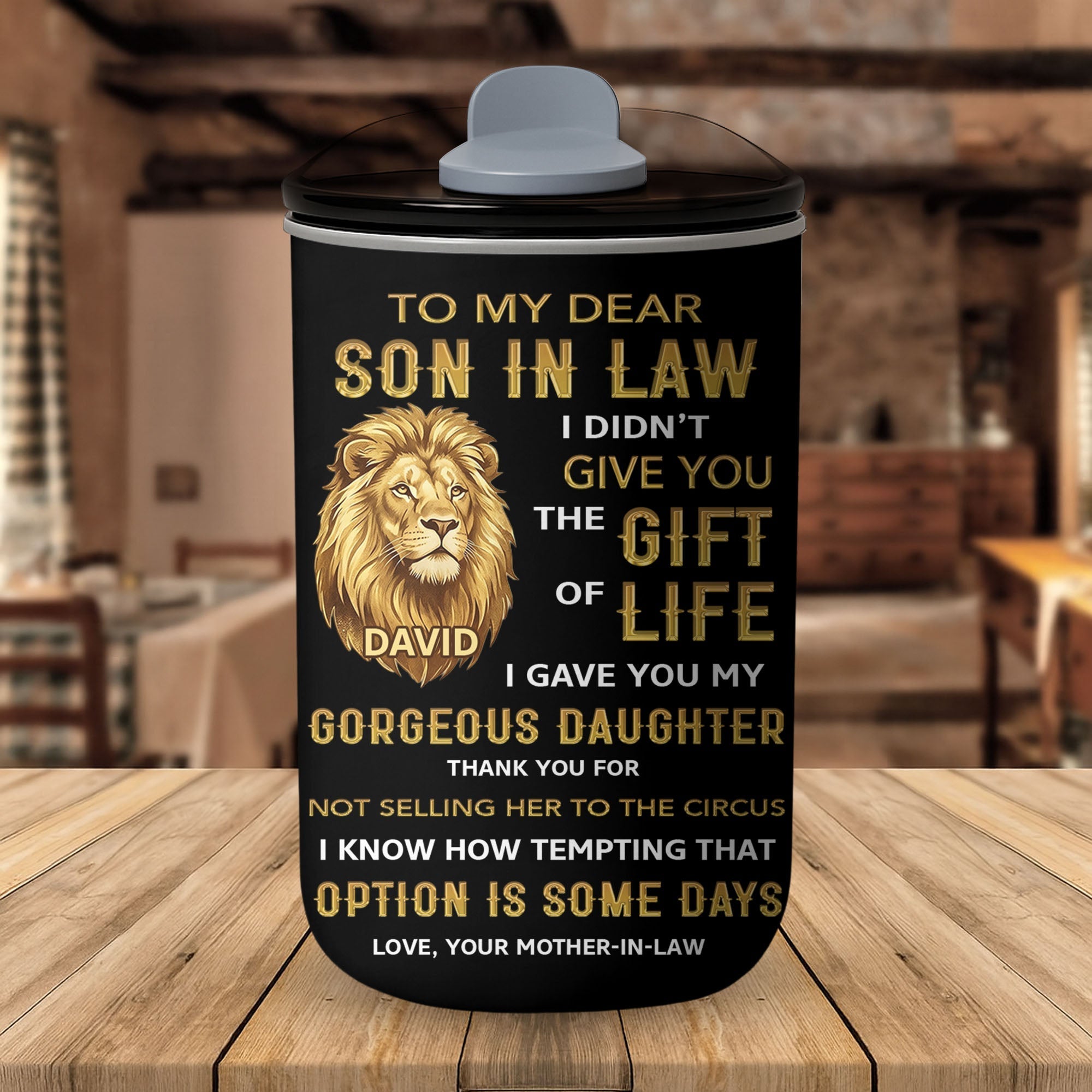 Personalized 10oz Tumbler Custom Gift for Son-in-Law