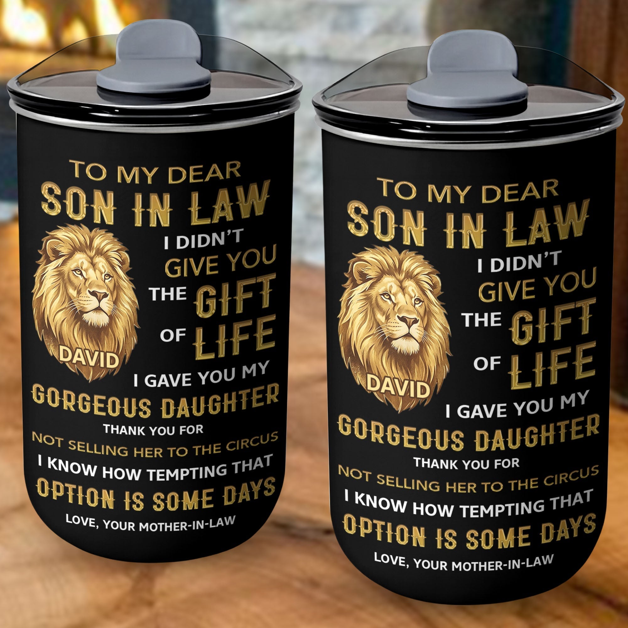 Personalized 10oz Tumbler Custom Gift for Son-in-Law