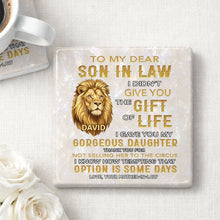 Load image into Gallery viewer, Personalized Ceramic Coaster Custom Gift for Son-in-Law
