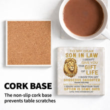 Load image into Gallery viewer, Personalized Ceramic Coaster Custom Gift for Son-in-Law
